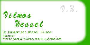 vilmos wessel business card